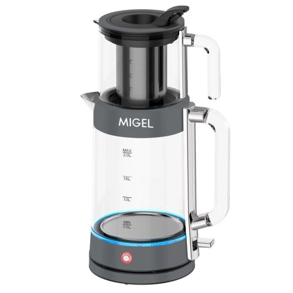 چای ساز میگل مدل GTS280 ظرفیت ۲ لیتر با کتری شیشه‌ای