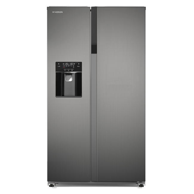یخچال فریزر ساید بای ساید 28 فوت ایکس ویژن مدل HS600-WI/SI