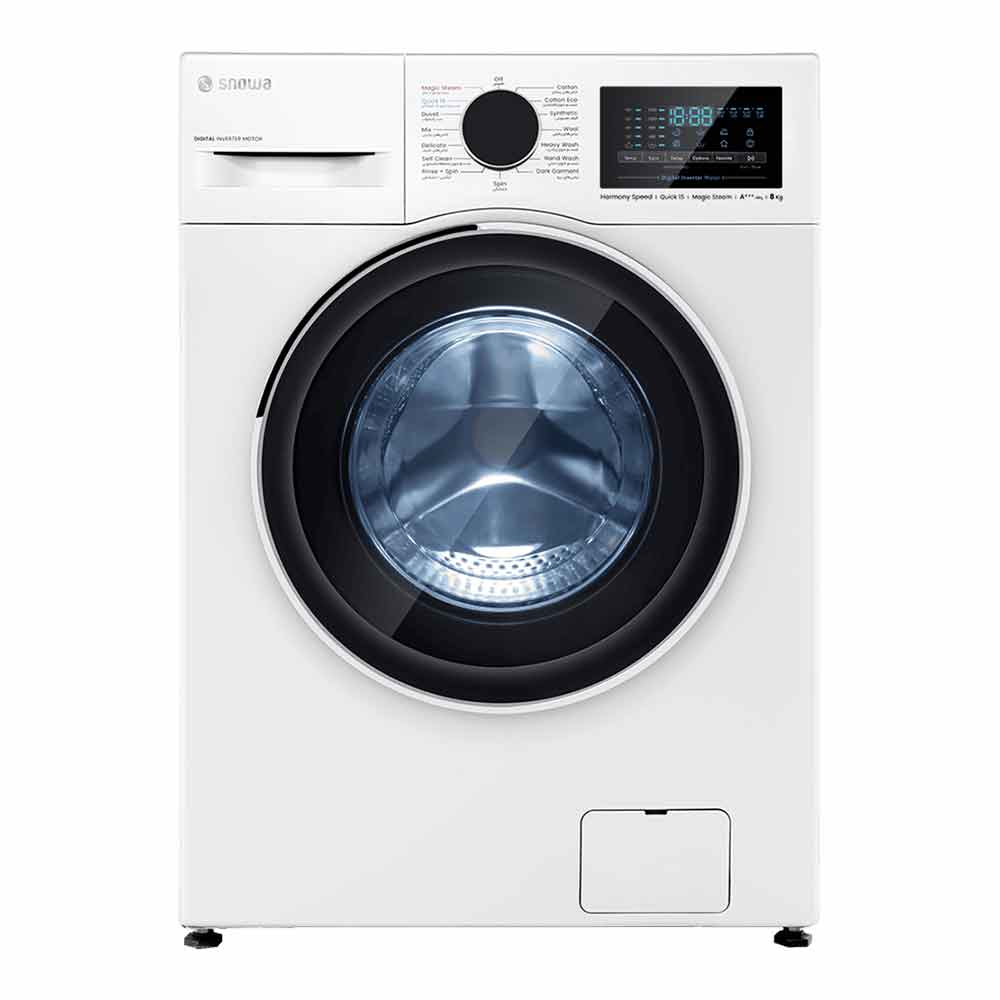 ماشین لباسشویی 8 کیلوگرم اتوماتیک اسنوا مدل SWM-B80