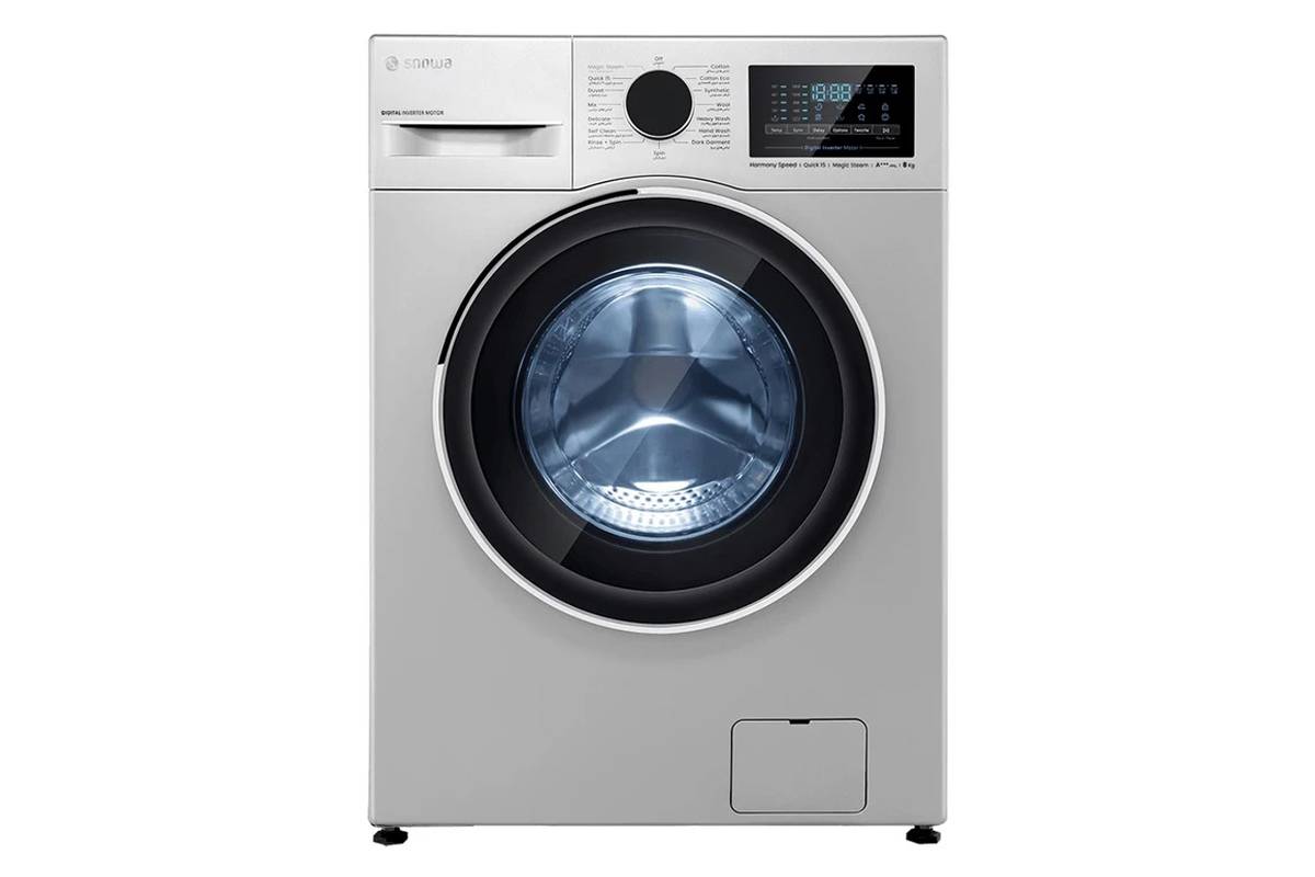 ماشین لباسشویی 8 کیلوگرم اتوماتیک اسنوا مدل SWM-B80